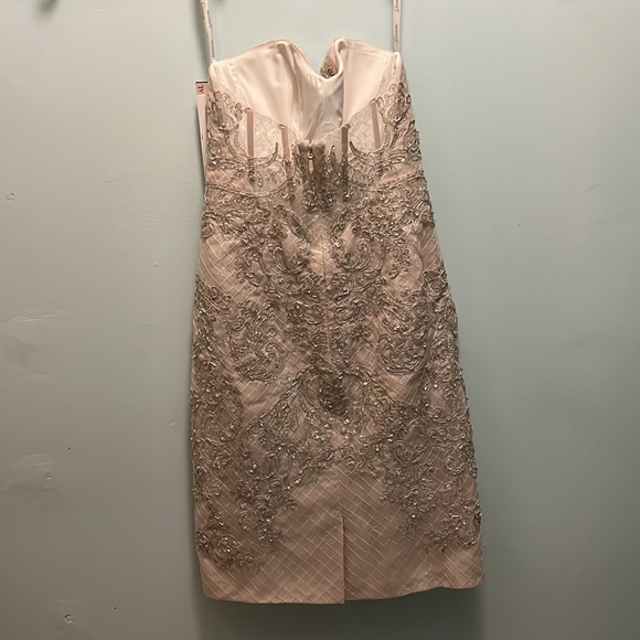 Lace vintage Strapless beaded wedding dress - Picture 9 of 14